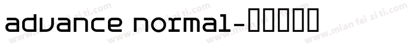 advance normal字体转换